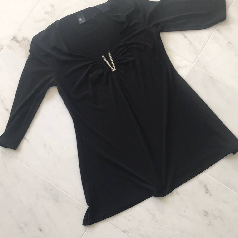 S~Twelve S~12 black sparkle ❇️ top